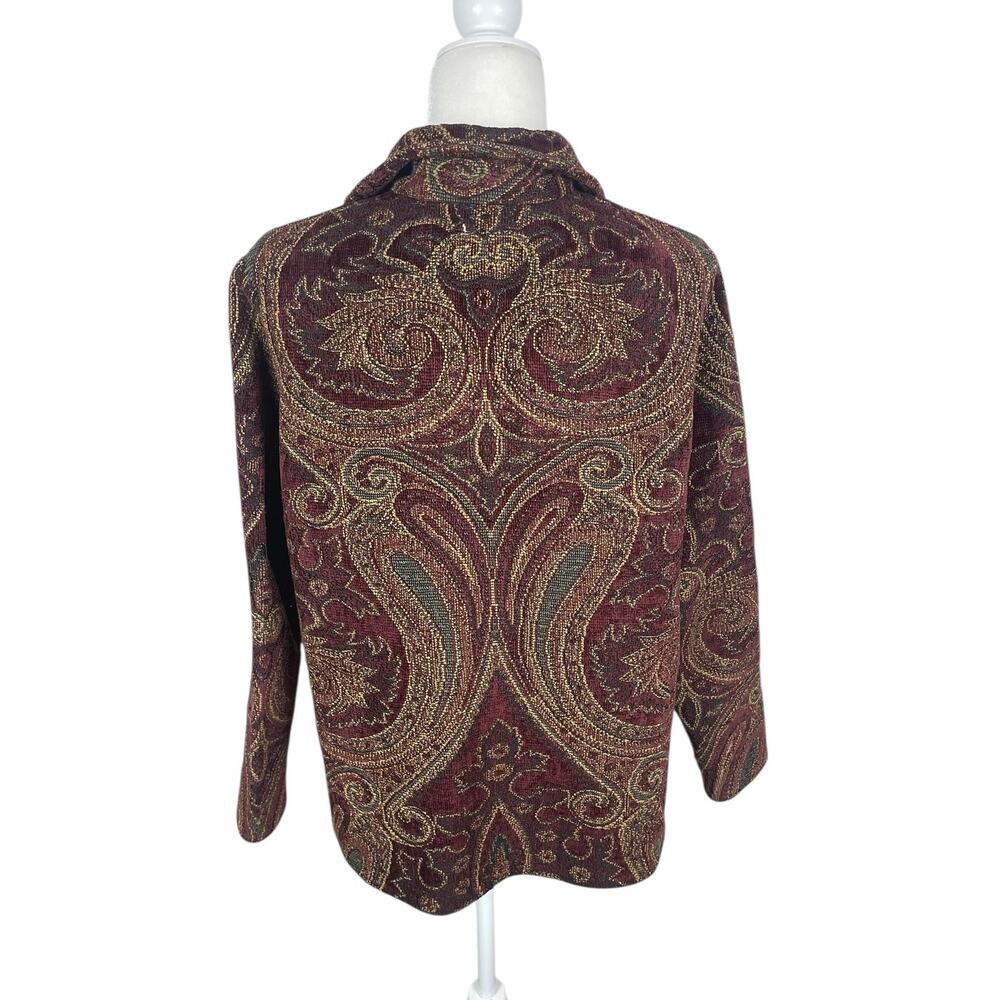 VTG Silverado New Mexico Paisley Tapestry Blazer Jacket Sz M Southwest Artsy USA - Picture 7 of 13